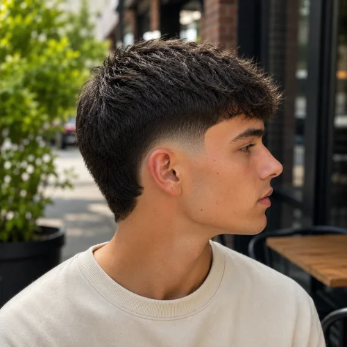 Low burst fade haircut
