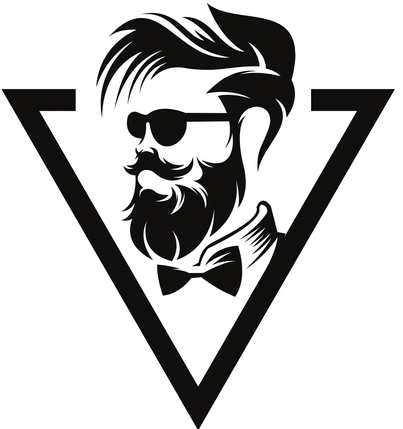 Burst Fade haircut style logo